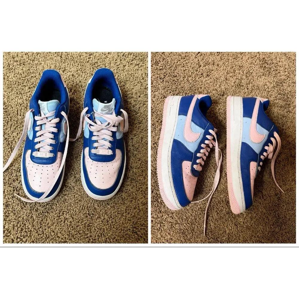 Nike Air Force 1 ‘07 LV8 DV3892-900 Blue Pink Pastel Low Top Sneakers Women’s 8